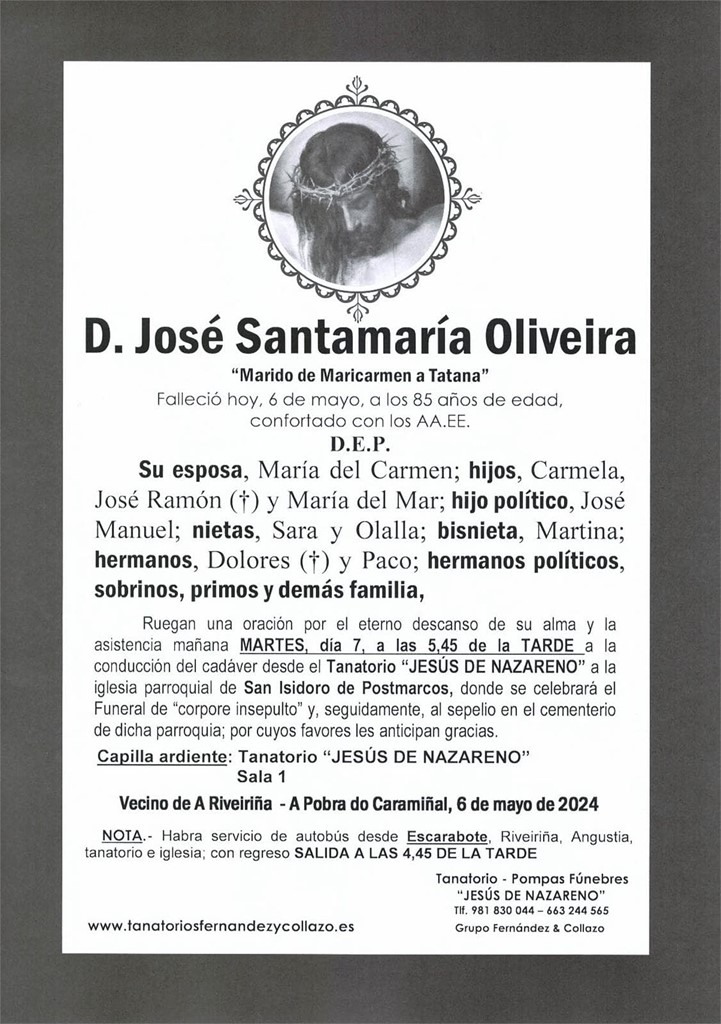 D. José Santamaría Oliveira