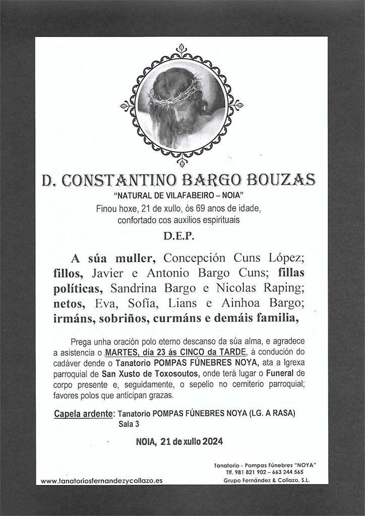 D. Constantino Bargo Bouzas