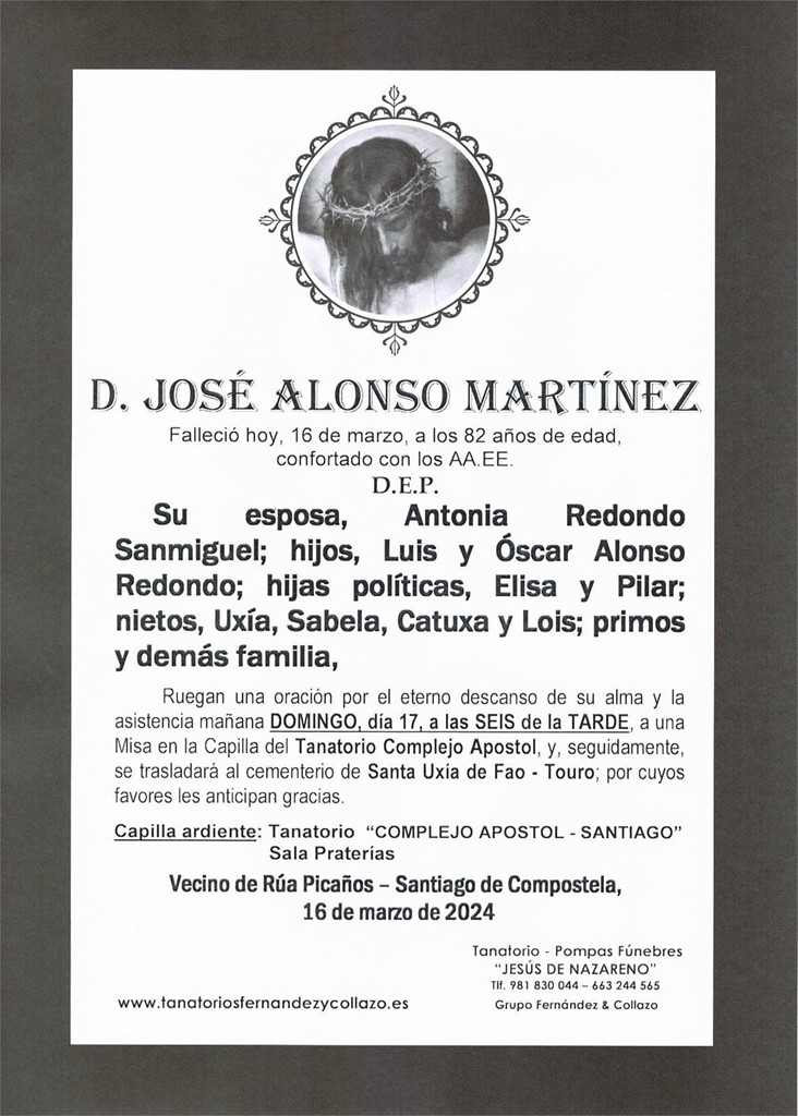 Foto principal D. JOSÉ ALONSO MARTÍNEZ   