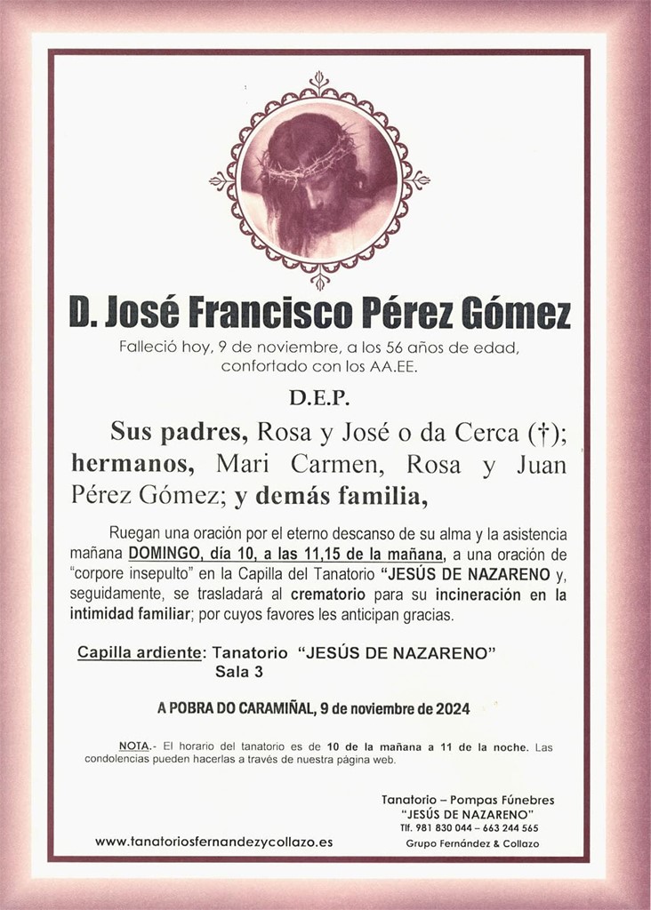 D. José Francisco Pérez Gómez