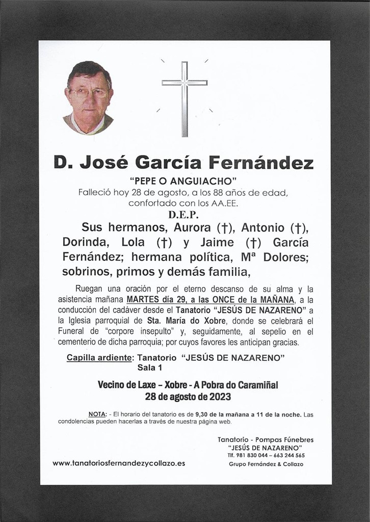 Foto principal D. José García Fernández