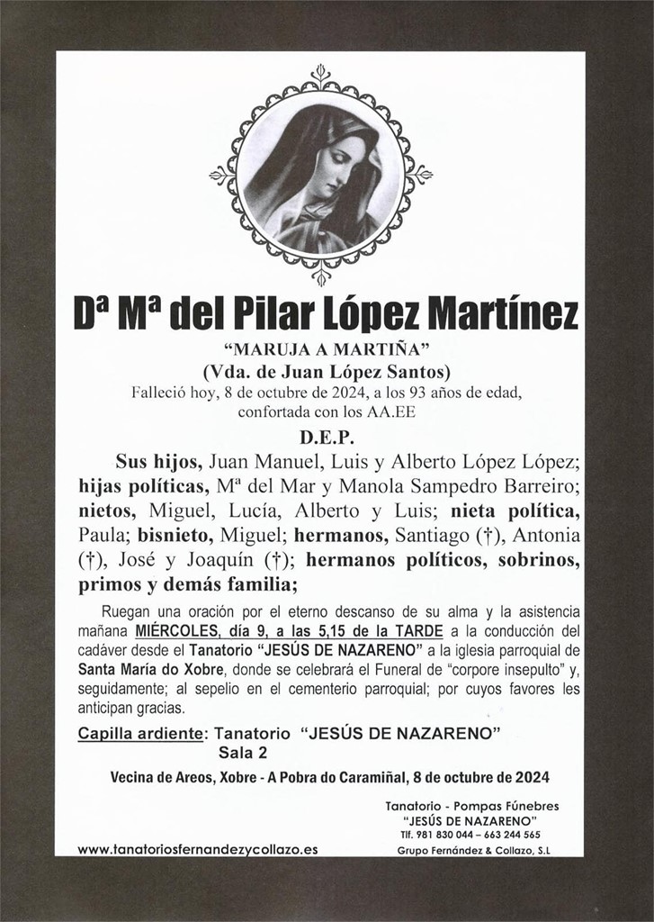 Foto principal Dª Mª del Pilar López Martínez  